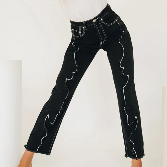 Verge Girl Denim - Verge Girl Backstage Antics Flame Jeans